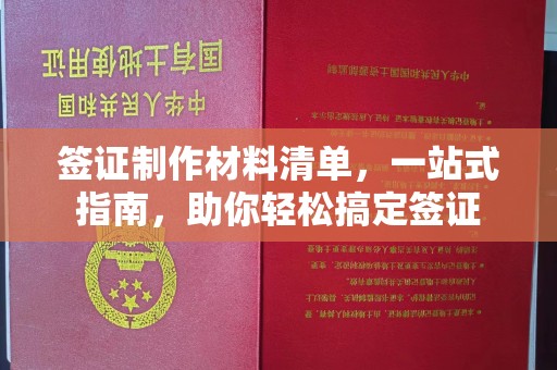 沙坪坝签证制作材料清单，一站式指南，助你轻松搞定签证
